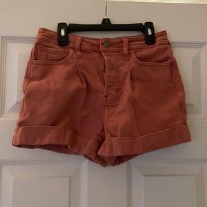 Hollister Coral Highest Rise Mom Shorts